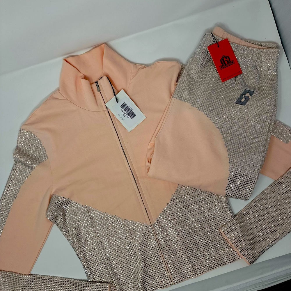 Gswoo 2pc Set, pants set, Light Pink .